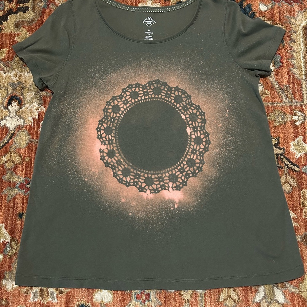 Women's Lace Print Top
